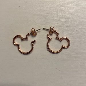 Pura Vida Rose Gold Mickey Earrings